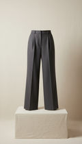 Parisian Slate Wide-Leg Trousers LYORE'S ERA